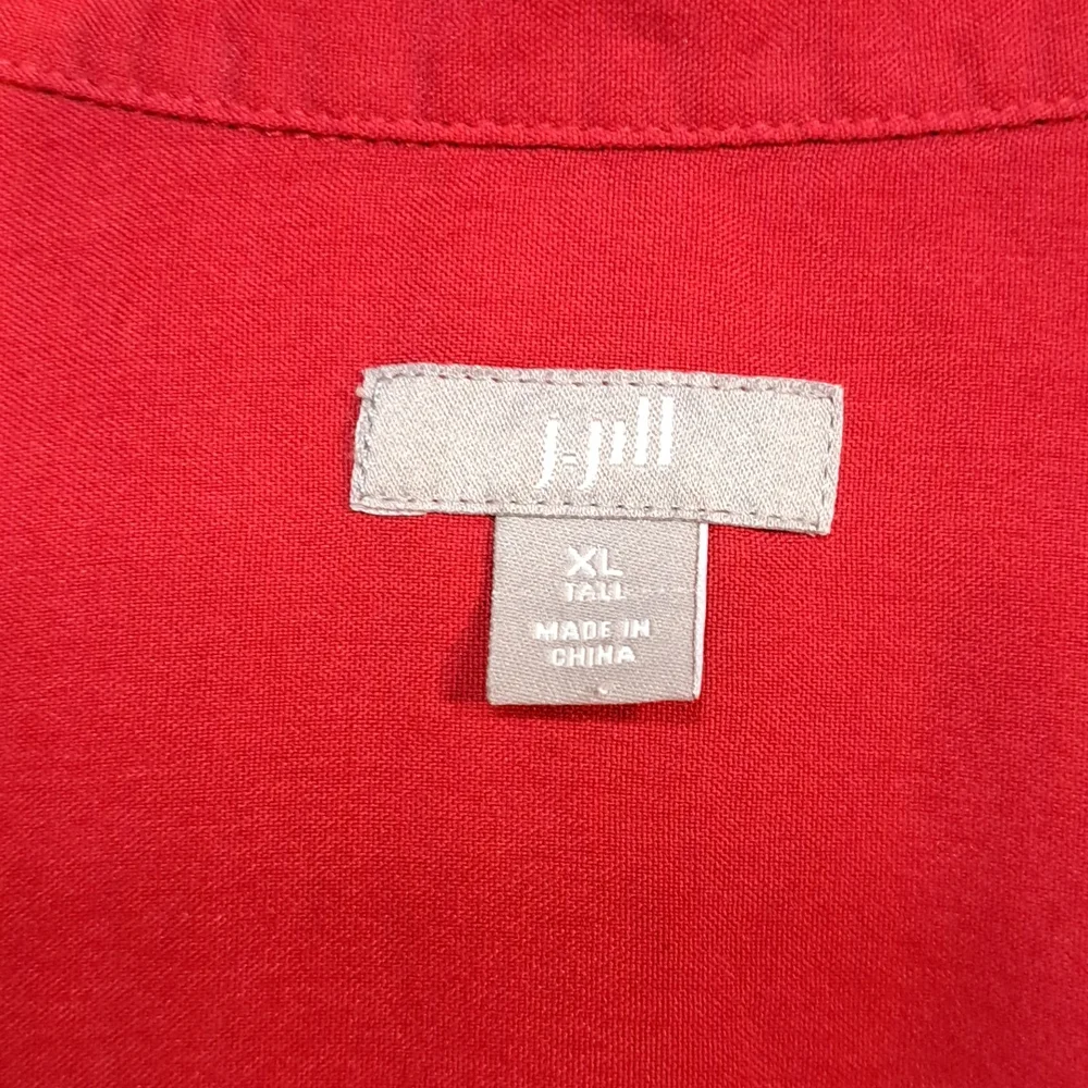 J.Jill Suede Feel Button Down Top SzXL